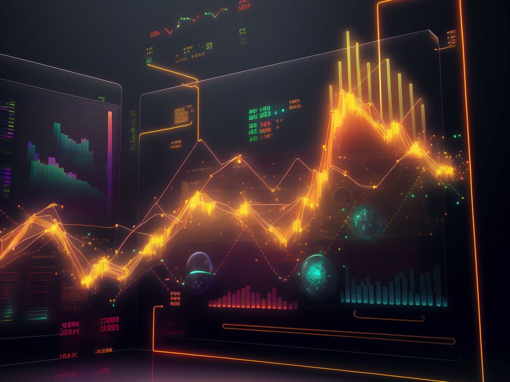 futuristic forex trading graph edited