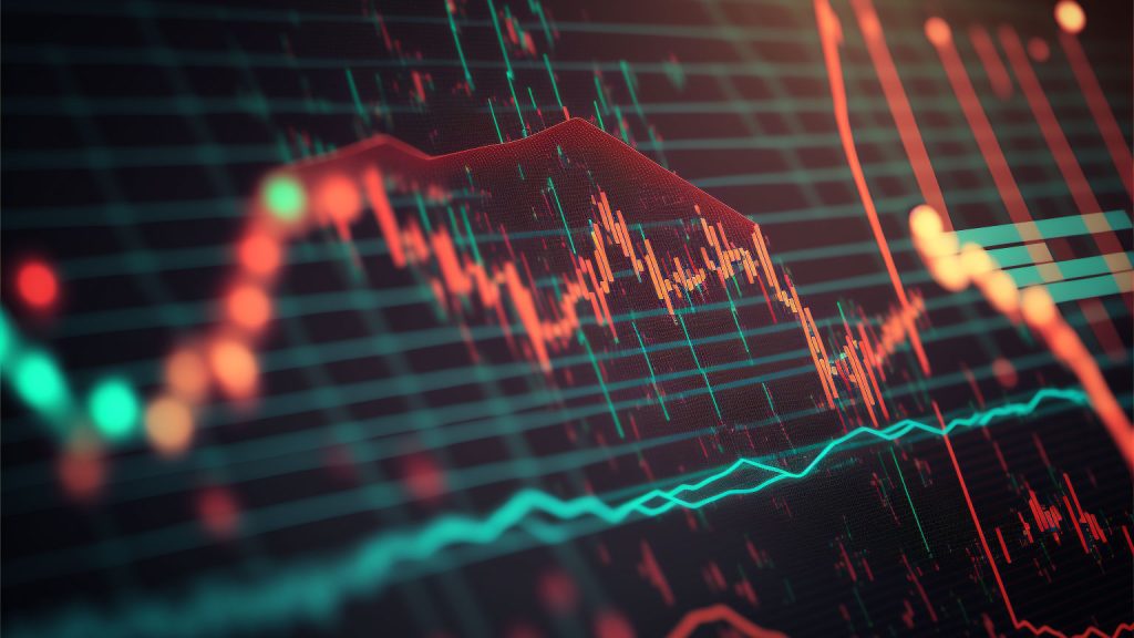 stockmarket chart with a red line going down Hidden Risks of Using Crypto Trading Bots